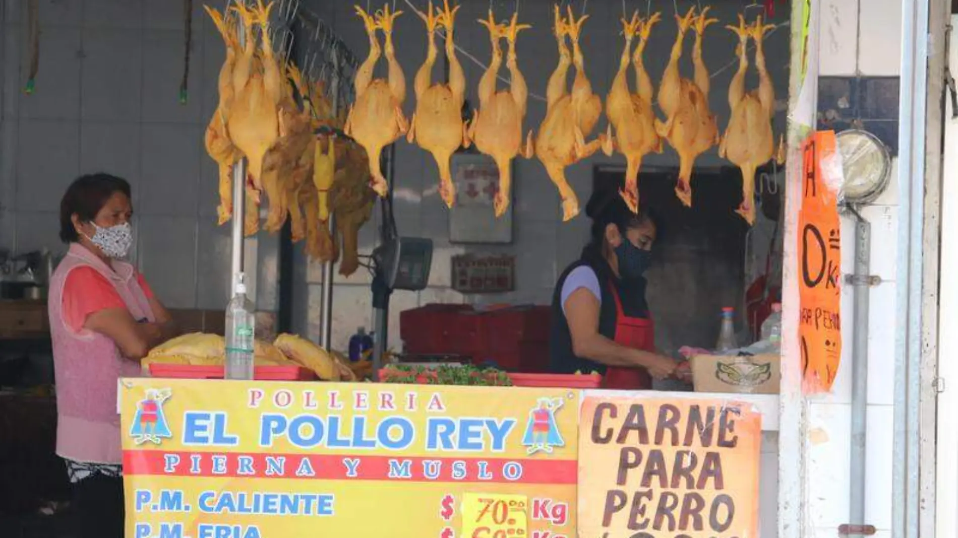 Pollería, canasta básica. comerciantes